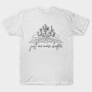 Just One More Chapter Flower T-Shirt